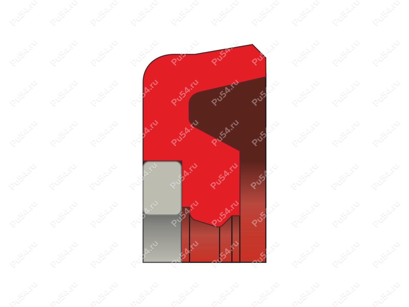 Уплотнение штока 80x95.5x6.3/H=6, аналог S72 67196171 DICHTOMATIC FREUDENBERG, Product Code 70-08-955003, Polyurethane, POM+PU92M, Image №1